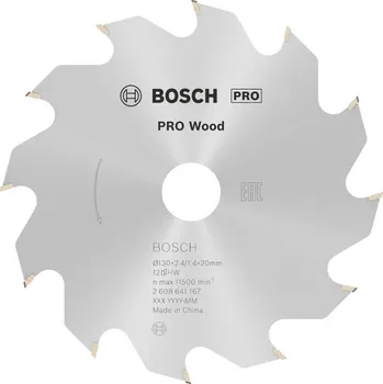 Pilový kotouč Bosch Pilový kotouč PRO Wood pro okružní pilu, 130 × 2,4 × 20 mm, T12 2608641167
