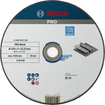 Řezný kotouč Bosch Řezací kotouč PRO Metal 2608600324