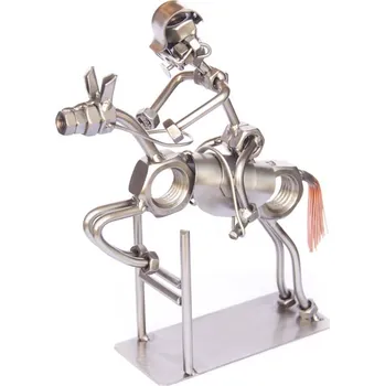 Kovová figurka - Jezdec 23 cm