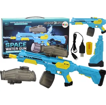 LEAN Toys Automatická bezdrátová vodní puška&nbsp;M416, modrá