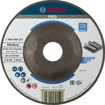 Řezný kotouč Bosch Řezací kotouč PRO Metal 2608600221