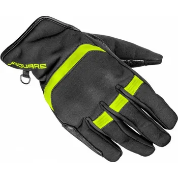 Moto rukavice Rukavice PULSAR, 4SQUARE - pánské (černé,žluté fluo) 2025