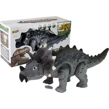 Figurka LEAN Toys Dinosaurus Triceratops šedý na baterie