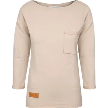 Dámská mikina Dámská tepláková mikina SIMPLE béžová - MISIBEXS