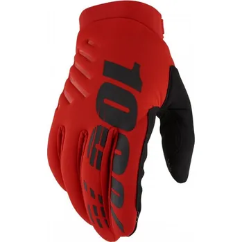 Moto oblečení rukavice 100% Brisker USA red L