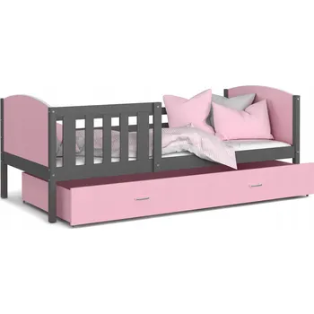 Postel Postel AJKmeble Olaf 86 x 168 cm šedá