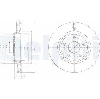 Brzdový kotouč Brzdový kotouč DELPHI BG9058