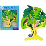 LEAN Toys Dřevěné puzzle papoušci na stromě