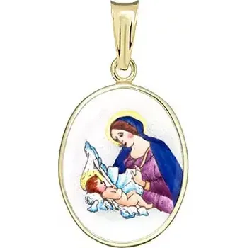 Přívěsek Aljančič Madona s dítětem medailka 150H zlato