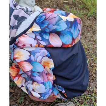 Chlapecká bunda Yháček Softshellová bunda Yháček, zimní, Pastelové lístky Velikost: 122