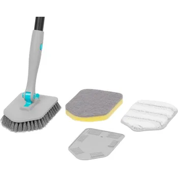 Kartáč 3v1, multifunkční, čistící, na dlažbu a sklo, s teleskopickou násadou 124,5 cm