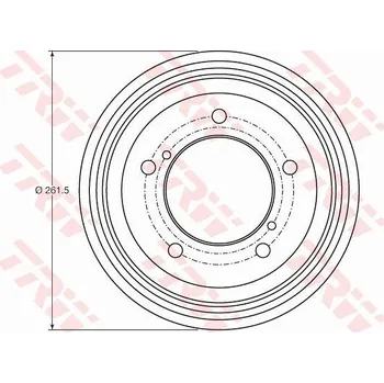 Brzdový buben Brzdový buben TRW DB4421