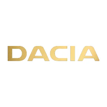 Samolepicí dekorace na vozidlo Dacia 002 (43 - zlatá metalíza) SAMOLEPKA NA AUTO, NÁLEPKA, FÓLIE, POLEP, TUNING, VLASTNÍ TEXT, TISK, AUTOSAMOLEPKY.cz, POLEPY, OBRÁZEK, LOGO, 3D STICKERS