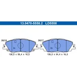 Sada brzdových destiček, kotoučová brzda ATE 13.0470-5558.2