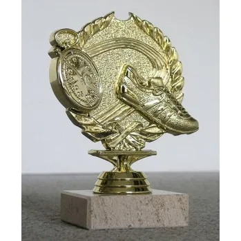 Zlatá plaketa s motivem atletiky 12 - 16 cm - 14 cm