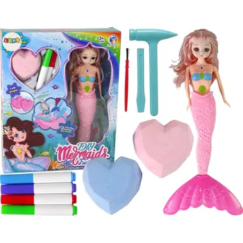 kreativní sada LEAN Toys Sada na vykopávaní pokladů s mořskou pannou