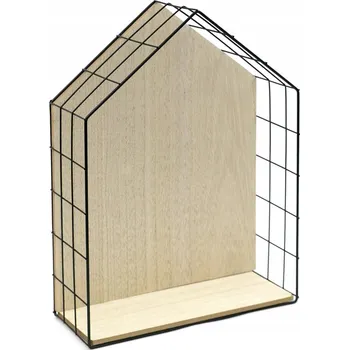 police Kovová police Styldekor 30 x 12 cm černá