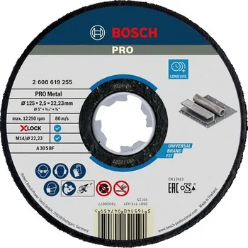Řezný kotouč Bosch Řezací kotouč PRO Metal X-Lock 2608619255