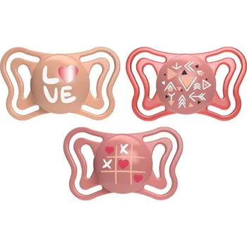 Dětské zboží Chicco Silikonový dudlík Physio Light 16m, 2ks růžový