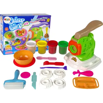 kreativní sada LEAN Toys Stroj na výrobu špaget z plastelíny