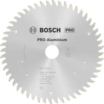 Pilový kotouč Bosch Pilový kotouč PRO Aluminium cordless pro akumulátorovou okružní pilu, 150 × 1,8 × 20 mm 2608837756