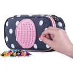 PIXIE CREW studentský penál MODRÝ S BÍLÝM PUNTÍKEM