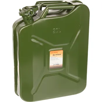 Kanystr Ocelový kanystr 20 l – robustní konstrukce, armádní styl EU-JC020