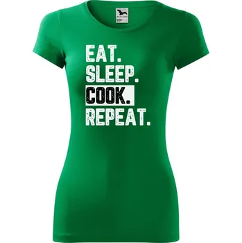 Dámské tričko DOBRÝ TRIKO Dámské tričko Cook Velikost: XS, Barva: Středně zelená