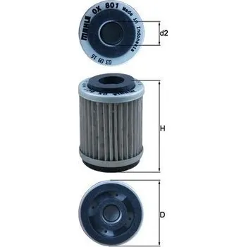 Olejový filtr Olejový filtr MAHLE OX 801