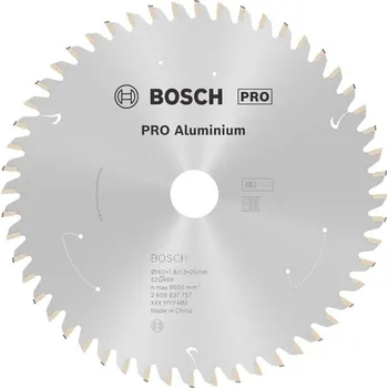 Pilový kotouč Bosch Pilový kotouč PRO Aluminium cordless pro akumulátorovou okružní pilu, 160 × 1,8 × 20 mm 2608837757