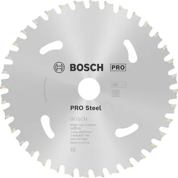 Pilový kotouč Bosch Pilový kotouč PRO Steel cordless pro akumulátorovou okružní pilu, 160 × 1,6 × 20 mm 2608837749