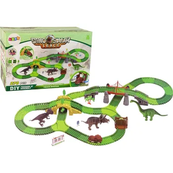 autodráha LEAN Toys Dinosauří dráha s příslušenstvím 270 ks C14759-uniw