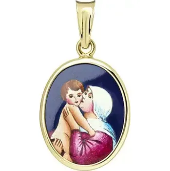 Přívěsek Aljančič Panna Maria Dobré rady medailon 194H zlato