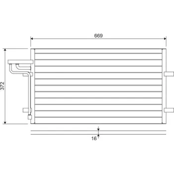 Výparník klimatizace Kondenzátor, klimatizace VALEO 818046