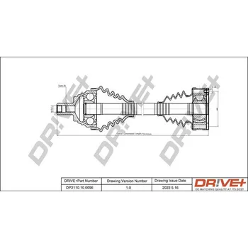 Poloosa kola Hnací hřídel Dr!ve+ DP2110.10.0096