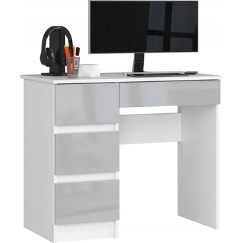 Obdélníkový psací stůl Akord 90 x 50 x 77 cm bílý