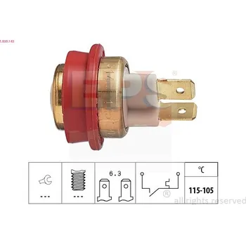 Ventilátor topení a klimatizace Teplotní spínač, větrák chladiče EPS 1.850.143