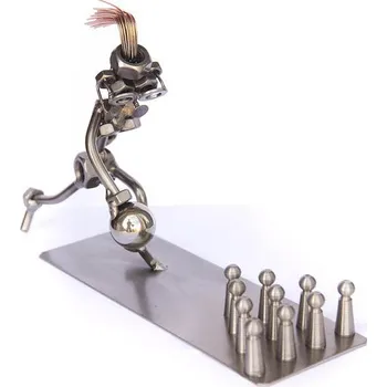 Kovová figurka - Bowling žena 16 cm