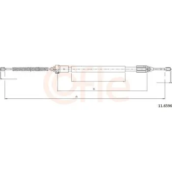 Auto-moto Tažné lanko, parkovací brzda COFLE 11.6596