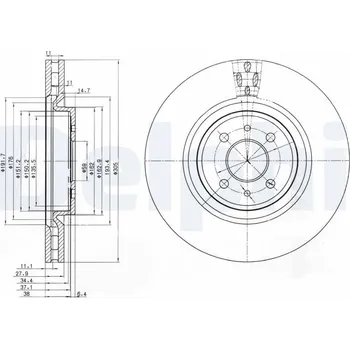 Brzdový kotouč Brzdový kotouč DELPHI BG3387