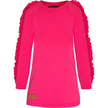 Dívčí mikina Dětská tepláková mikina CURLY KIDS DARK PINK - DMCUDPI134140