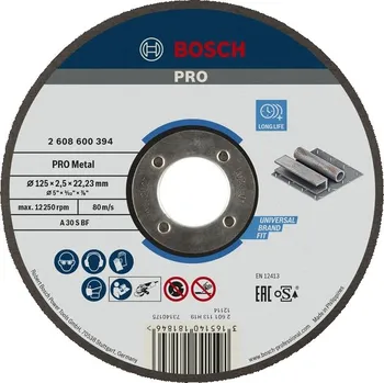Řezný kotouč Bosch Řezací kotouč PRO Metal 2608600394