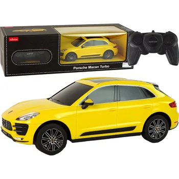 RC model auta Auto R/C Porsche Macan Turbo 1:24 Rastar Žluté