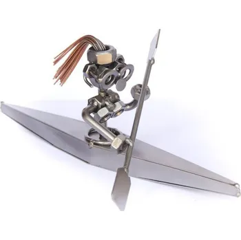 Kovová figurka - Kajakářka 10 cm