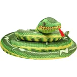 LEAN Toys Plyšový had zelený 40 cm