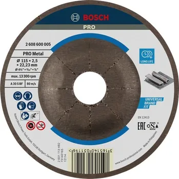 Řezný kotouč Bosch Řezací kotouč PRO Metal 2608600005