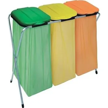 Odpadkový koš Stojan Ecofix 3, Solo, pro 3 pytle na odpad