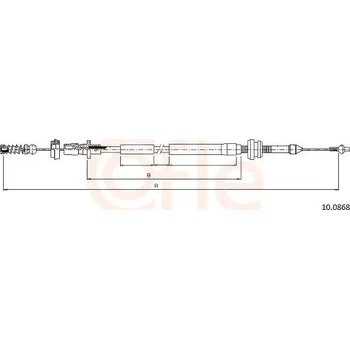 Plynové lanko Lanko plynu COFLE 10.0868