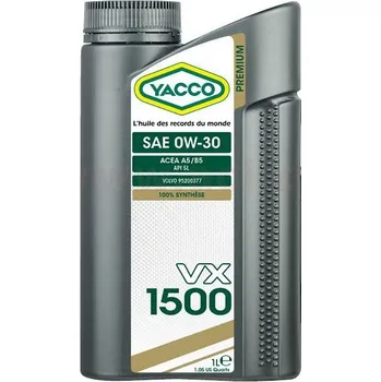 Hydraulický olej Motorový olej YACCO VX 1500 0W30, 1 L
