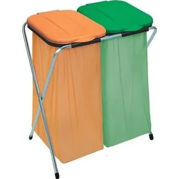 Odpadkový koš Stojan Ecofix 2, Solo, pro 2 pytle na odpad